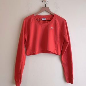 Gymshark Cropped Long Sleeve Sweatshirt